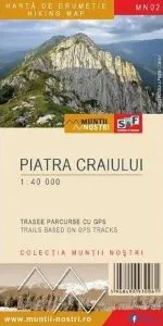 Piatra Craiului. Hartă de drumeție - Munții noștri