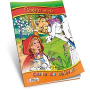 Scufita rosie. Carte de colorat A5 ilustrata