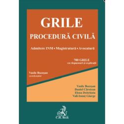 Grile Procedura Civila. Admitere INM ▪ Magistratura ▪ Avocatura