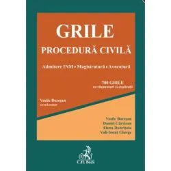 Grile Procedura Civila. Admitere INM ▪ Magistratura ▪ Avocatura de Vasile Bozesan