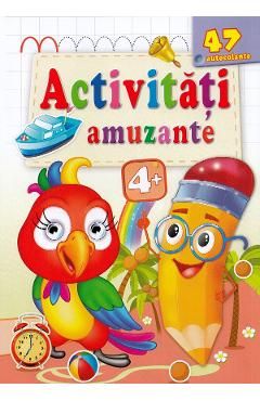 Activitati amuzante. Papagalul 47 autocolante 4 ani