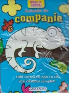 Citim in cadita. Animale de companie. Uda cartea cu apa ca sa vezi desenul complet!