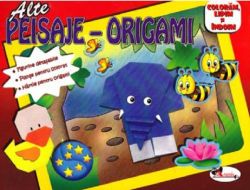 Peisaje-Origami (rosu)