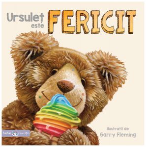 Bebe învaţă. Ursuleț este fericit