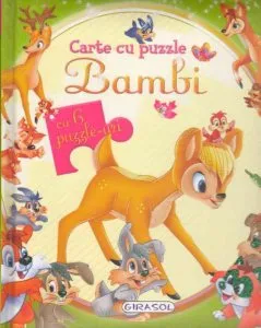 Carte cu puzzle - Bambi