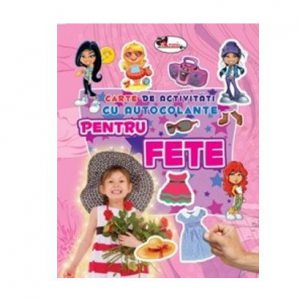 Carte de activitati cu autocolante pentru fete