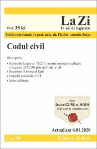 Codul civil. Actualizat la 06.01.2020