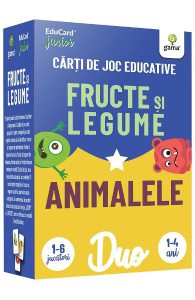 Fructe si legume. Animalele. Carti de joc educative