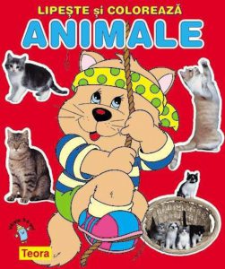 Lipeste si coloreaza animalele, pisica
