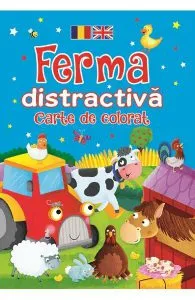 Ferma distractivă. Carte de colorat. Ediție bilingvă (Română - Engleză) de Brown Watson