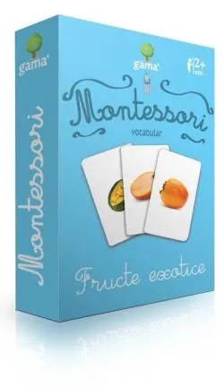 Montessori. Vocabular: Fructe exotice