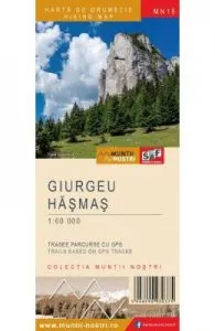 Muntii Giurgeu de Hasmas. Harta de drumetie