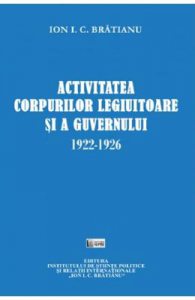 Activitatea corpurilor legiuitoare si a guvernului 1922-1926