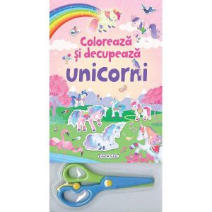 Coloreaza si decupeaza unicorni