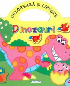 Coloreaza si lipeste dinozauri 4