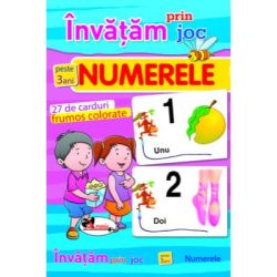 Invatam prin joc numerele   3 ani. Carti de joc educative