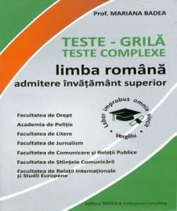 Limba romana. Teste admitere invatamant superior conform DOOM 2
