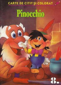 Pinocchio - Carte de citit si colorat