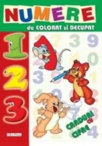 Numere de colorat si decupat