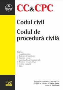 Codul civil & Codul de procedura civila - Editia a 5-a (2018-02-04)