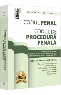 Codul penal si Codul de procedura penala Ianuarie 2024
