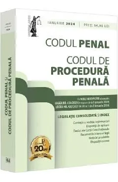 Codul penal si Codul de procedura penala Ianuarie 2024 de Dan Lupascu