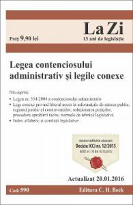 Legea contenciosului administrativ si legile conexe act. 20.01.2016