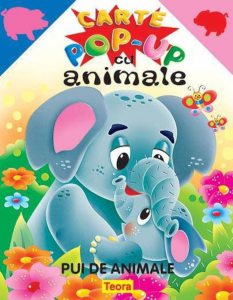 Pui de animale - Carte pop-up cu animale