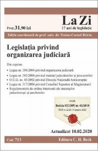 Legislatia privind organizarea judiciara Act. 10.02.2020