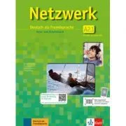 Netzwerk A2. 1, Deutsch als Fremdsprache. Kurs- und Arbeitsbuch mit DVD und 2 Audio-CDs de Stefanie Dengler