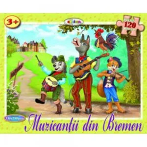 Puzzle - Muzicantii din Bremen (120 piese)