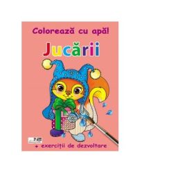 Coloreaza cu apa! Jucarii ( exercitii de dezvoltare)