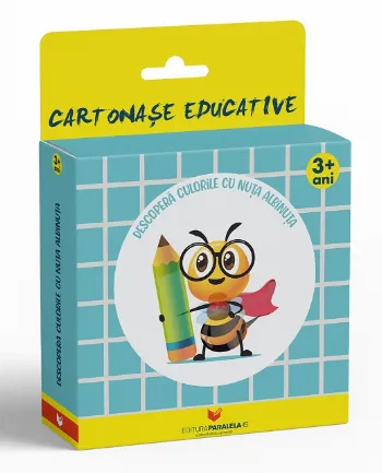 Descoperă CULORILE cu Nuța Albinuța (12 cartonaşe educative)