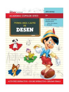 Disney. Academia copiilor isteți. Prima mea carte de desen (5  ani)