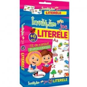 Invatam prin joc Literele. Carti de joc educative