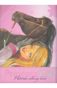 Princess Top de Horses Coloring Book