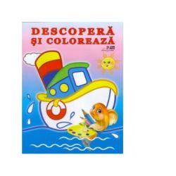 Descopera si coloreaza. Mijloace de transport