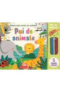 Prima mea carte de colorat. Pui de animale de Autor Anonim