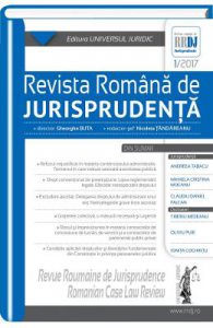Revista romana de jurisprudenta 1 din 2017