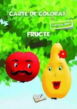 Carte de colorat cu abtibilduri - Fructe de Anonim