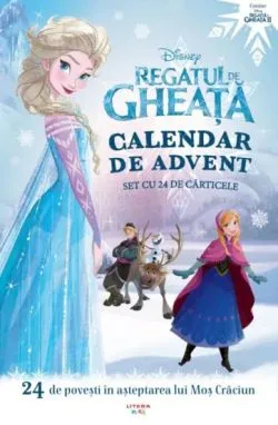 Disney. Regatul de gheata. Calendar de advent. Set cu 24 de carticele de Disney