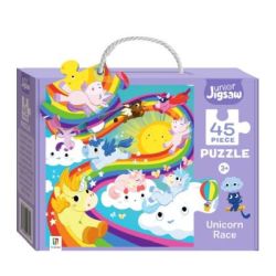 Junior Jigsaw 45 Piece Puzzle. Unicorn Race