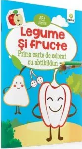 Legume si fructe. Prima carte de colorat cu abtibilduri