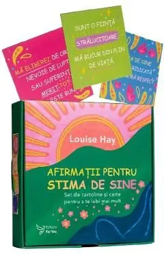 Afirmatii pentru stima de sine. Set de cartoline si carte pentru a te iubi mai mult