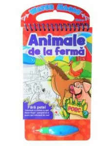 Animale de la ferma. Coloram cu carioca cu apa