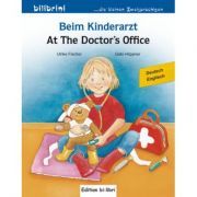 Beim Kinderarzt Kinderbuch Deutsch-Englisch mit Wort-Bild-Leiste auf jeder Seite