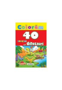 Colorăm. 40 imagini cu dinozauri