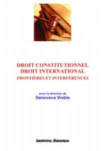 Droit constitutionnel. Droit international. Frontieres et interferences de Genoveva Vrabie