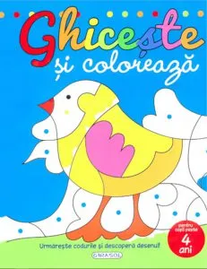 Ghiceste si coloreaza - 4 ani