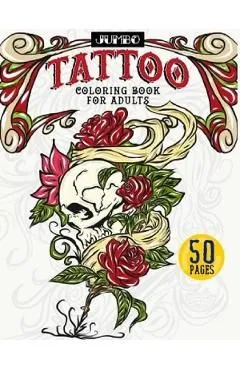 Jumbo Tattoo Coloring Book for Adults de Luna Greyson